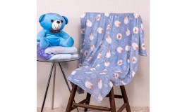  Cobertor Bebê Microfibra 90x100cm  - Ovelha Azul